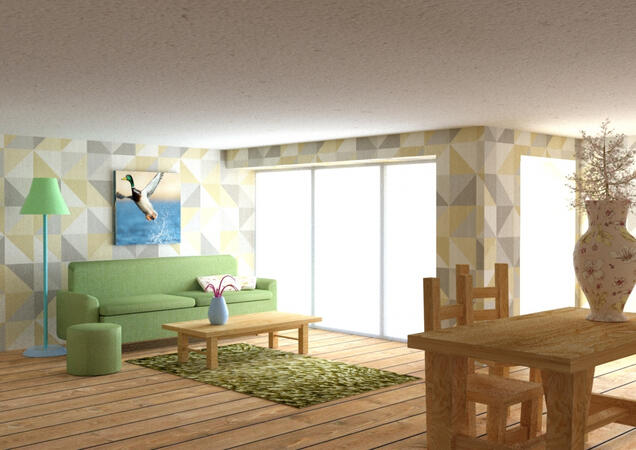3DS Max Livingroom (Mälardalen University)