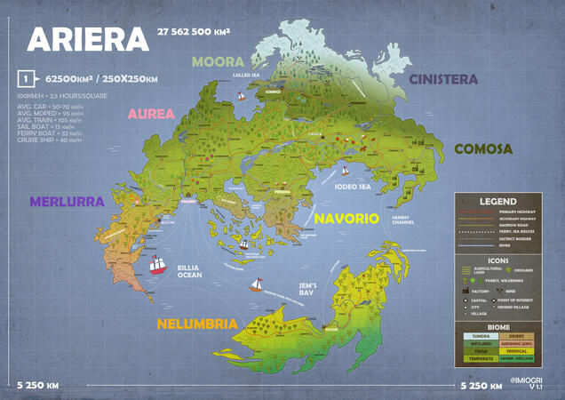 Fantasy vector map (Affinity Publisher)