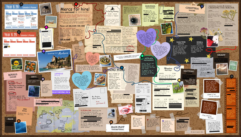 Digital memory board (Affinity Publisher)